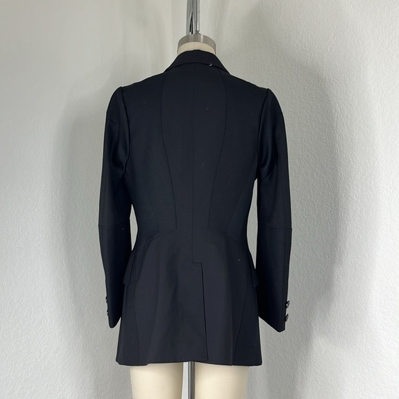 Shiro Sakai Wool Asymetric Placket Tailored Mixed Media Japan Blazer Coat Jacket - Picture 6 of 11